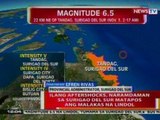 BT: Ilang aftershocks, naramdaman sa Surigao Del Sur matapos ang malakas na lindol
