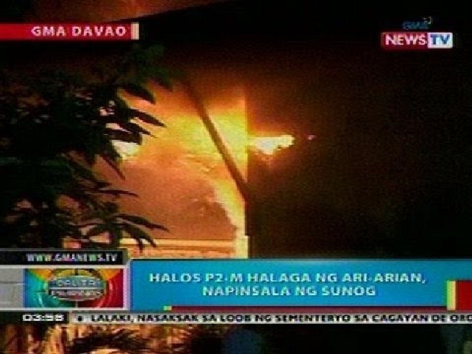 BP:  Halos P2-M halaga ng ari-arian sa Davao, napinsala ng sunog