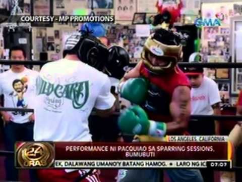 24 Oras: Performance ni Pacquiao sa sparring sessions, bumubuti