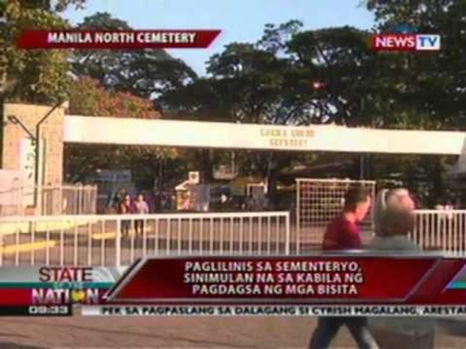 SONA: PNoy, bumisita sa puntod ng mga magulang kasama ang ilan niyang kaanak