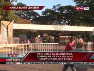 SONA: PNoy, bumisita sa puntod ng mga magulang kasama ang ilan niyang kaanak