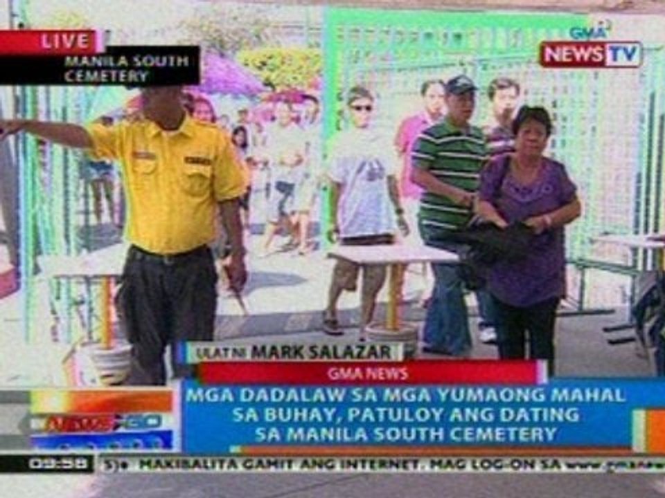 NTG: Mga dadalaw sa mga yumaong mahal sa buhay, patuloy ang dating sa Manila South Cemetery