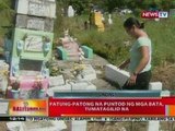BT: Patung-patong na puntod ng mga bata sa Manila South Cemetery, tumatagilid na