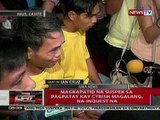 QRT:  Magkakapatid na suspek sa pagpatay kay Cyrish Magalang, na-inquest na