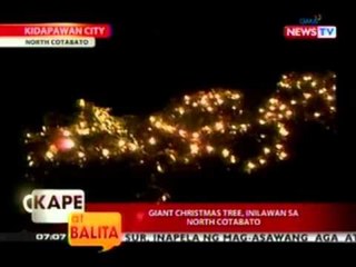 KB: Giant Christmas Tree, inilawan sa North Cotabato