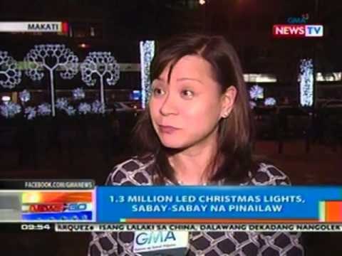 NTG: 1.3 million led Chrismas lights, sabay-sabay na pinailaw