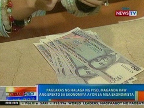 NTG: Paglakas ng halaga ng Piso, maganda raw ang epekto sa ekonomiya ayon sa mga ekonomista