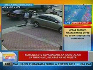 UB: Kuha ng CCTV sa pamamaril sa isang lalaki sa Timog Ave., QC, inilabas na ng pulisya