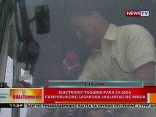 BT: E-tagging para sa mga pampublikong sasakyan, inilunsad ng MMDA