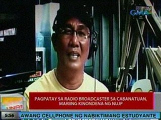 UB: Pagpatay sa radio broadcaster sa Cabanatuan, mariing kinondena ng NUJP