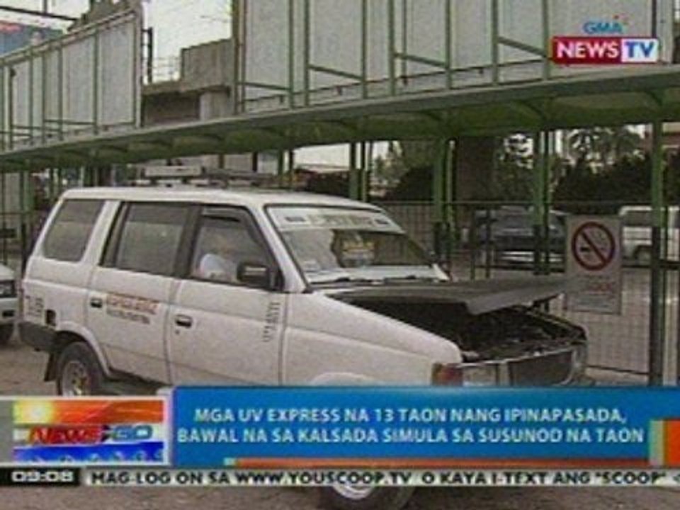 NTG: Mga UV Express na 13 taon nang ipinapasada, bawal na sa kalsada simula sa susunod na taon