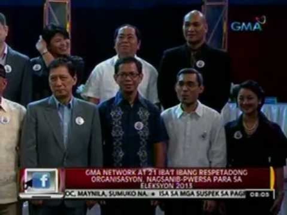 GMA Network at 21 iba't ibang respetadong organisasyon, nagsanib-pwersa para sa Eleksyon 2013
