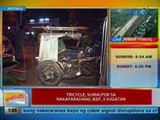 UB: Tricycle, sumalpok sa nakaparadang jeep sa Maynila, 3 sugatan