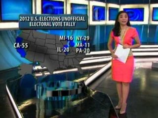 Saksi: Augmented Reality: 2012 Electoral Map na nagpapakita kung paano bumoto ang Amerika