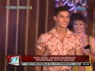 24 Oras: Pinoy model, wagi sa Manhunt Int'l 2012 sa Thailand