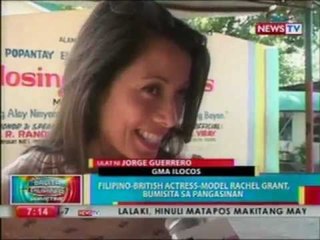 BP: Filipino-British actress-model Rachel Grant, bumisita sa Pangasinan