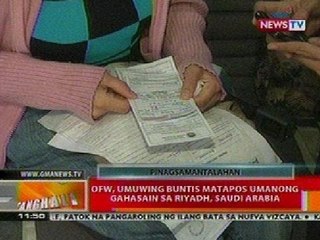 BT: OFW, umuwing buntis nang gahasain sa Riyadh, Saudi Arabia