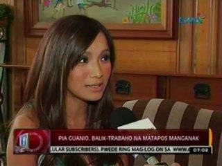 24 Oras: Pia Guanio, balik-trabaho na   matapos manganak