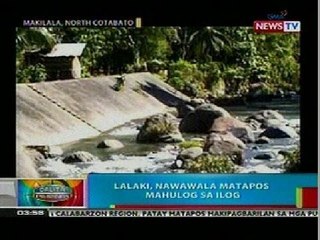 BP: Lalaki, nawawala matapos mahulog sa ilog sa North Cotabato