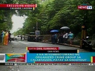 BP: 6 na miyembro ng gun-for-hire group, patay sa shootout