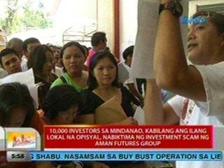 UB: Mga investors sa Mindanao, kabilang ang ilang lokal na opisyal, nabiktima ng Aman Futures Group