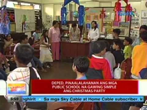 UB: Deped, pinaalalahanan ang mga public school na gawing simple ang Christmas party