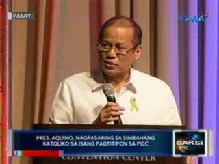Saksi: Pres. Aquino, nagpasaring sa simbahang katoliko