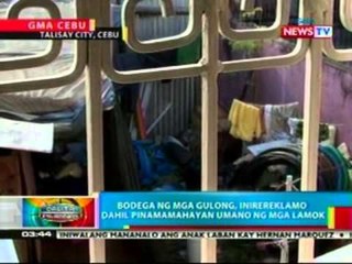 BP: Bodega ng gulong, inirereklamo dahil pinamamahayan umano ng mga lamok