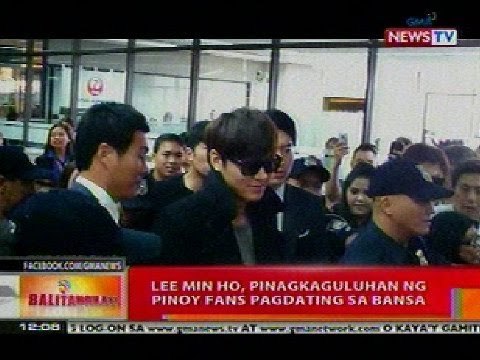 BT: Lee Min Ho, pinagkaguluhan ng Pinoy fans pagdating sa bansa