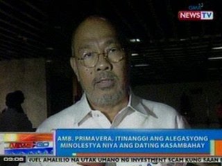 NTG: Amb. Primavera, itinanggi ang alegasyong minolestya niya ang dating kasambahay