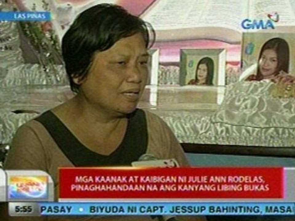 UB: Mga kaanak at kaibigan ni Julie Ann Rodelas, pinaghahandaan na ang kanyang libing bukas