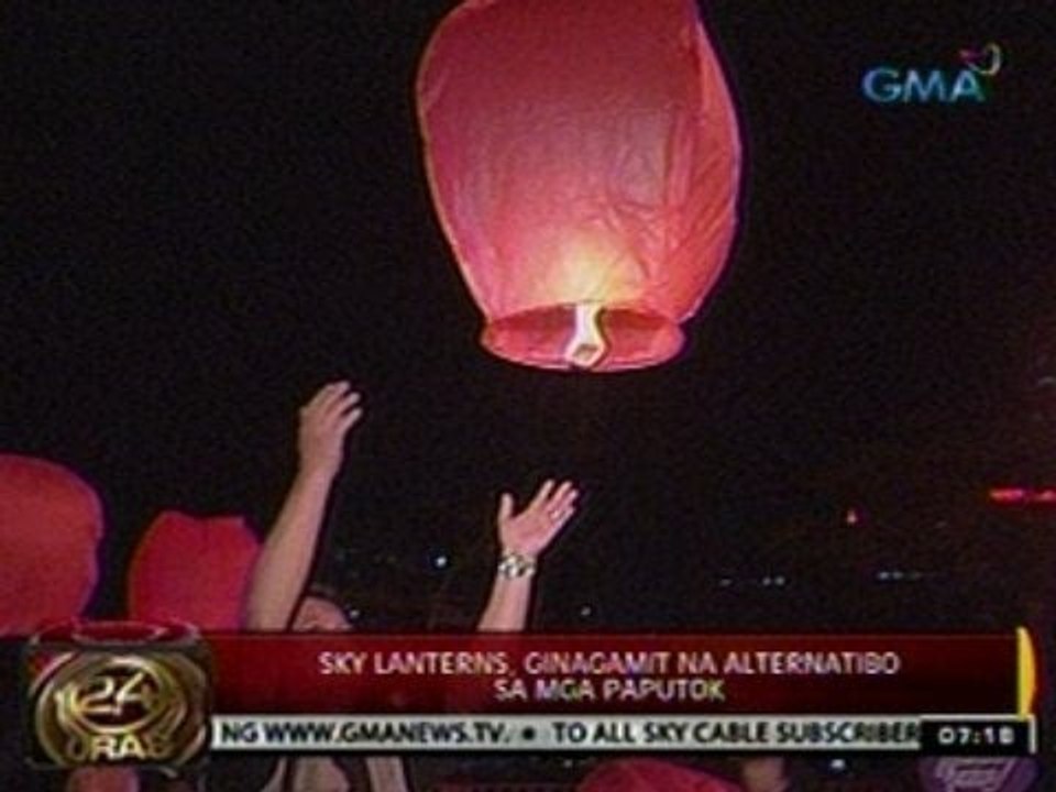 24 Oras: Sky lanterns, ginagamit na alternatibo...