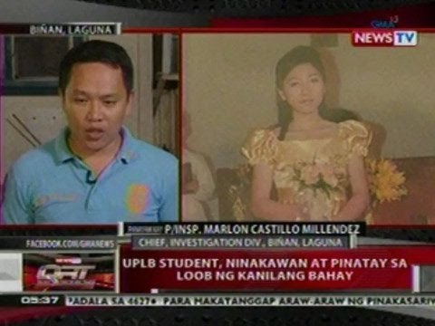 qrt: Panayam kay Insp. Marlin Castillo tungkol sa pagpatay sa UPLB student
