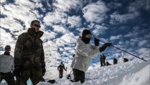 Les chasseurs alpins du 27e BCA à l'entraînement à Flaine