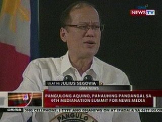 QRT: PNoy, panauhing pandangal sa 9th Medianation Summit for News Media
