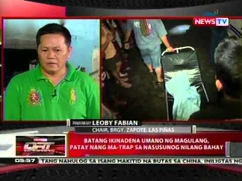 Panayam kay Leoby Fabian, Chair, Brgy. Zapote, Las Piñas ukol sa batang ikinadena umano ng magulang