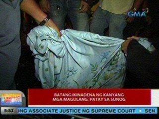 UB: Batang ikinadena ng kanyang mga magulang, patay sa sunog sa Las Piñas