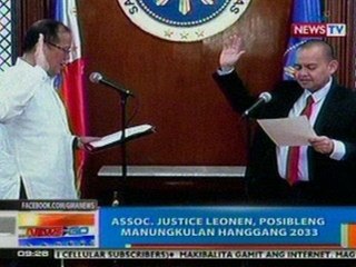 NTG: Assoc. Justice Leonen, posibleng manungkulan hanggang 2033