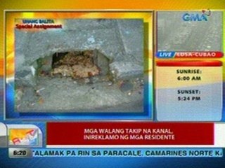 UB: Mga walang takip na kanal, inireklamo ng mga residente ng Baesa, QC