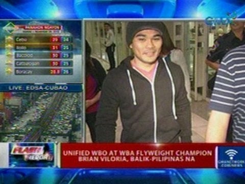 Flash Report: Unified WBO at WBA Flyweight Champion Brian Viloria, balik-Pilipinas pa