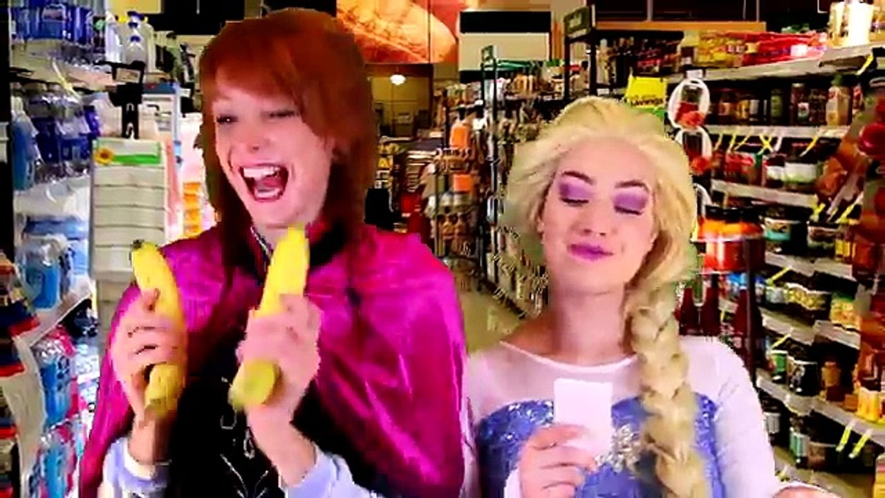 Frozen Elsa & Anna at the TOY STORE! w/ Spiderman Joker Maleficent Pink Spidergirl Superhe