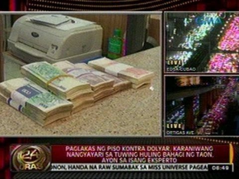 24Oras: Paglakas ng Piso vs Dolyar, karaniwang nangyayari sa tuwing huling bahagi ng taon