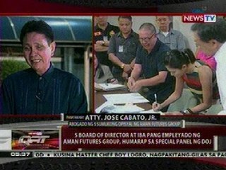 QRT: 5 board of director at iba pang empleyado ng Aman Futures, humarap sa special panel ng DOJ