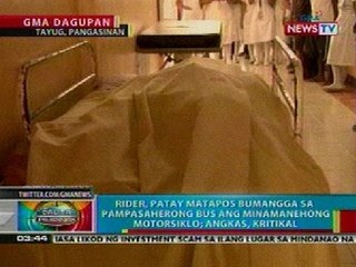 BP: 3 patay sa magkakahiwalay na aksidente sa Luzon