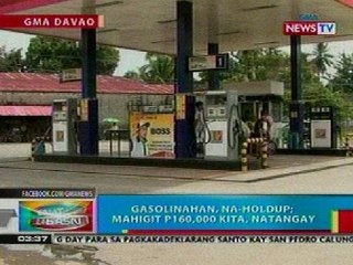 BP: Gasolinahan sa Davao City, na-holdup; P160,000 kita, natangay