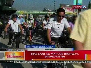 BT: Bike lane sa Marcos Highway, binuksan na