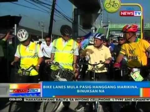 NTG: Bike lanes mula sa Pasig hanggang Marikina, binuksan na