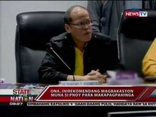 SONA: Ona: Paninigarilyo ni PNoy, nakapagpapalala sa kanyang kondisyon