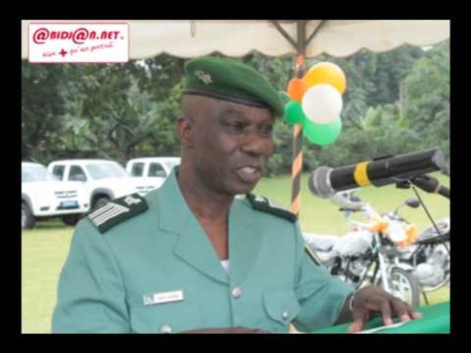Audio/Remise d'engins roulants aux agents des Eaux et Forêt: discours du Colonel SORO
