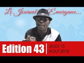 JT de l'Emergence / Vie politique, élection au BURIDA, le régard de Gbi